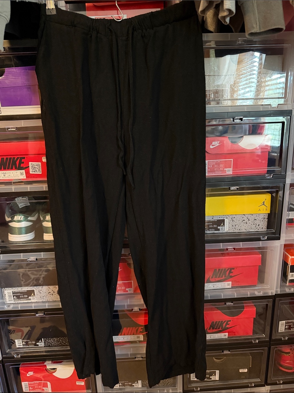 Black Women’s Black Linen Pants